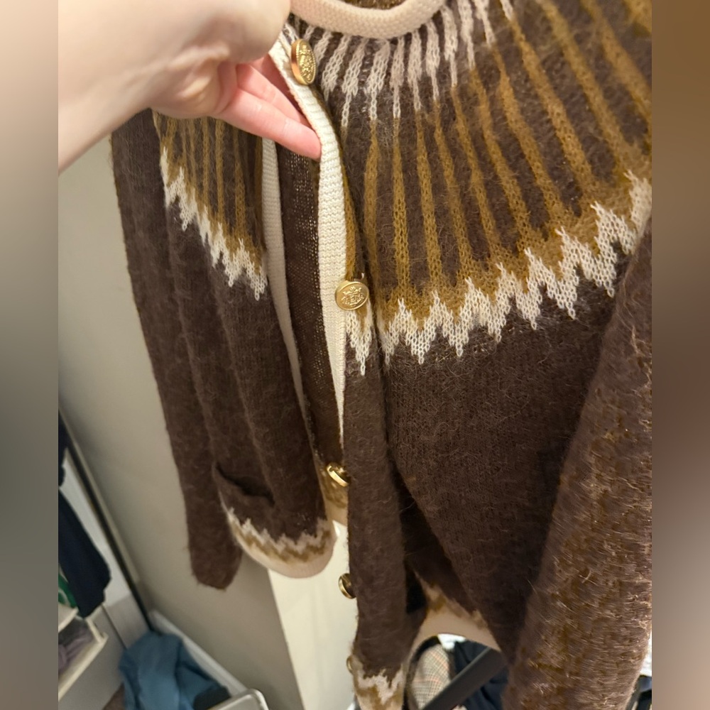 J. Crew Fair Isle cardigan sweater in brushed yarn - Picture 2 of 5